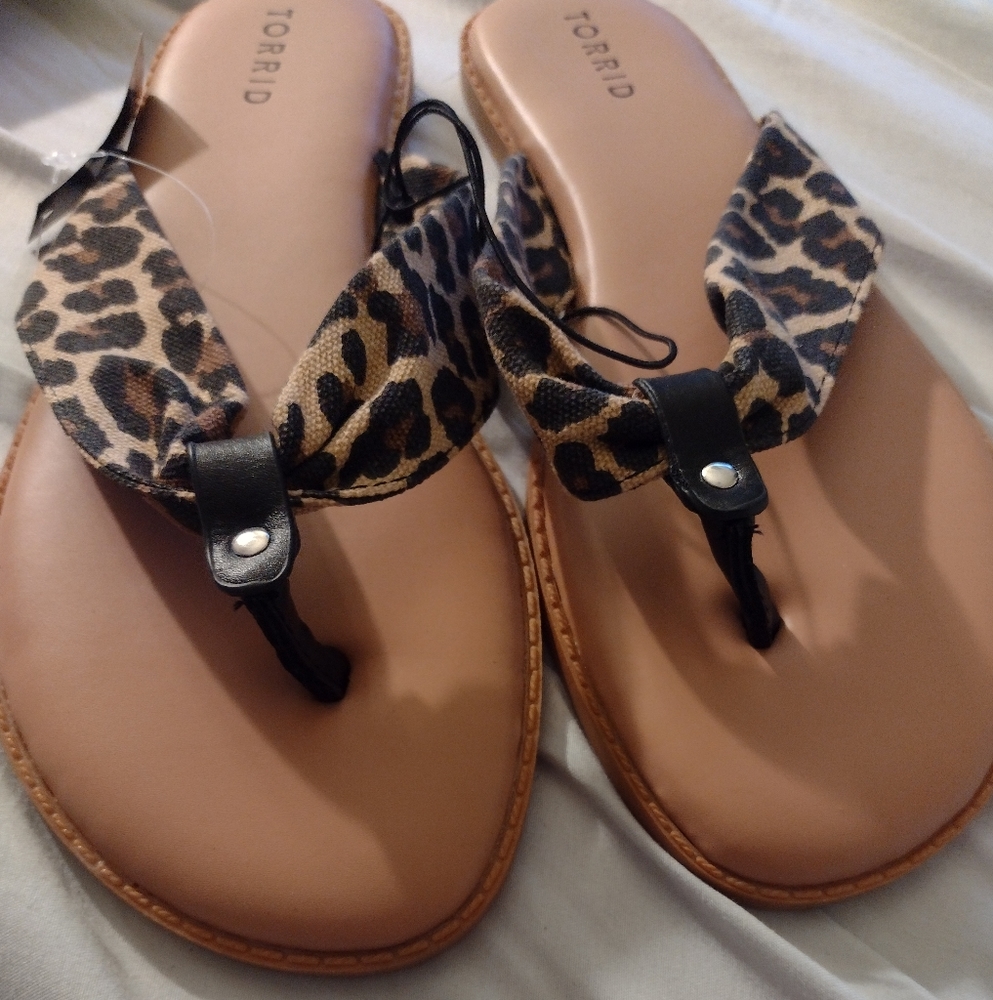 Torrid animal print sandals